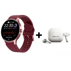 LENOVO - Audífonos Bluetooth LP40 y Reloj Inteligente Smart Watch Y80