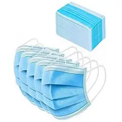 GENERICO - MASCARILLA QUIRURGICA 3 capas CELESTE X 500 UNIDADES