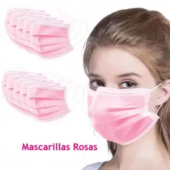 GENERICO - MASCARILLA QUIRURGICA 3 capas ROSADO X 250 UNIDADES