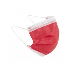 GENERICO - MASCARILLA QUIRURGICA 3 capas ROJO X 50 UNIDADES