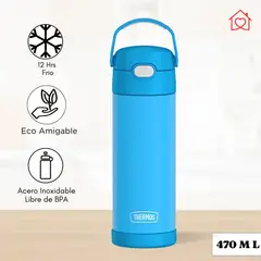 THERMOS - Tomatodo Termico para Niños Yolo 470 Ml Celeste