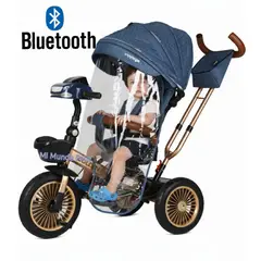 Baby - Triciclo para Niños Asiento Giratorio New Golden Blue
