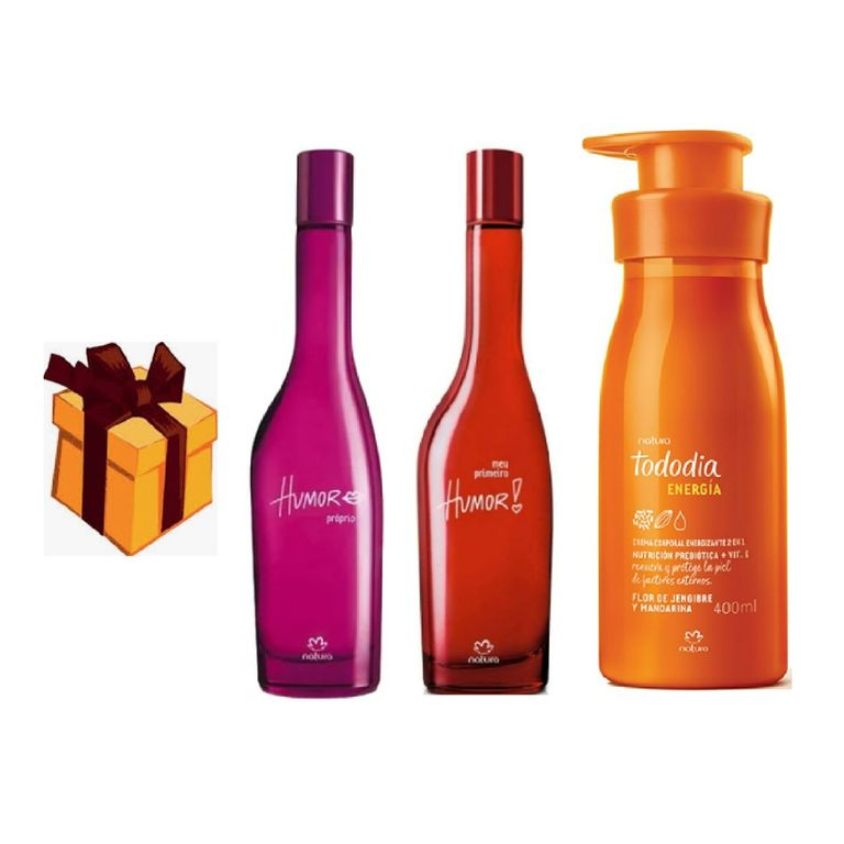 Humor primeiro 75ml + humor propio 100ml + crema + regalo
