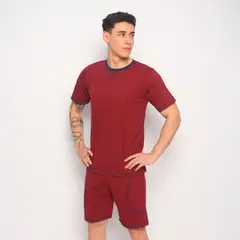 GENERICO - Pijama Algodón Hombre Jhony Guinda - Inga Pijamas