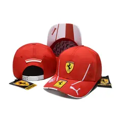 GENERICO - Gorra Ferrari Formula 1 Original Nueva Charles Lecrerc 16 F1 Rojo