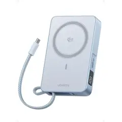 UGREEN - Power bank Magflow 10000mha inalámbrica Qi2 PB773 - Celeste