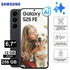 SAMSUNG - Celular Galaxy S25 FE 256GB 12gb NEGRO
