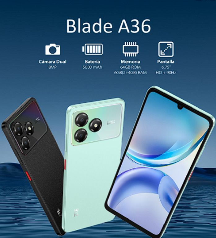 CELULAR BLADE A36 64GB NEGRO