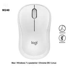LOGITECH - MOUSE M240 SILENCIOSO BLUETOOTH BLANCO 910-007116