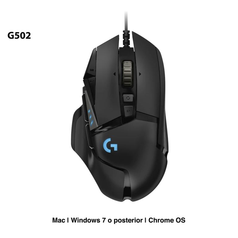 MOUSE G502 HERO 16000 DPI RGB NEGRO 910-005550 910-005469