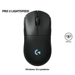 LOGITECH - MOUSE G PRO 2 LIGTHSPEED INALÁMBRICO HERO 2 44K RGB NEGRO 910-007294 910-007246
