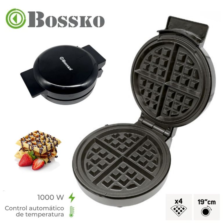 Waflera Boskko BK-426WB 1000 W Diámetro de la base de 19 cm Negro