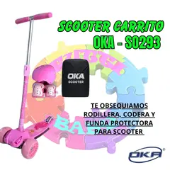 OKA - SCOOTER CARRITO ARAÑA SO293 - ROSADO