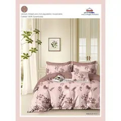 MINGDA - Set de Edredón + 2 Fundas + Set de Sabanas 5 Pz 100% Calidad