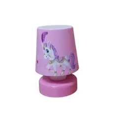GENERICO - Lampara decorativa diseño unicornio rosa bebe