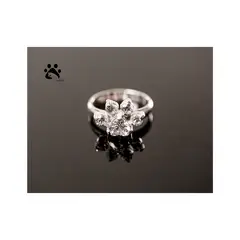 CATITO - ANILLO DE PLATA PATITA DE GATO - BLANCO