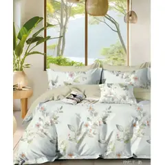 MINGDA - Set de Edredón + 2 Fundas + Set de Sabanas 5 Pz 100% Calidad