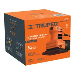 TRUPER - Lijadora orbital profesional 14 hoja de 200 W 220 V - 15731