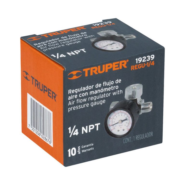 Regulador de aire con manómetro cuerda 14 NPT - 19239