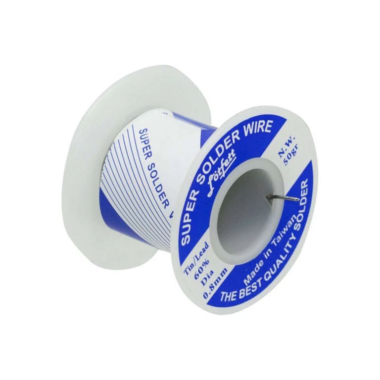 Rollo de Estaño 6040 08mm 50gr TR4-0-8 LÖTFETT