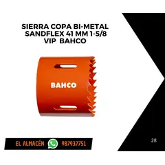 BAHCO - SIERRA COPA BIMETAL DE 1 - 5/8" PULGADAS (41MM)
