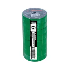 TRUPER - Paquete de Cintas de aislar de 18 m x 19 mm verde 12502-8