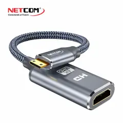 GENERICO - CABLE ADAPTADOR MINI HDMI A HDMI UHD 4K@60Hz - NETCOM