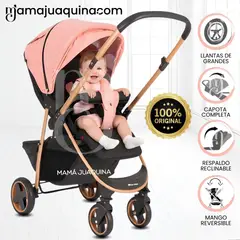 BABY HAPPY - Coche Cuna Deportivo «SMART PLUS» Mango Reversible Melón