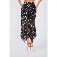 BANATY - FALDA TULL CON LUNARES LUCERO PARA MUJER