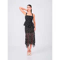 BANATY - FALDA TULL CON LUNARES LUCERO PARA MUJER