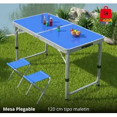 GENERICO - Mesa plegable camping de tubo