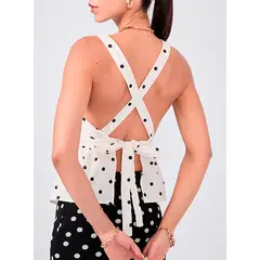BANATY - TOP DE TIRANTES CON ESTAMPADO DE LUNARES DE MUJER ABBY
