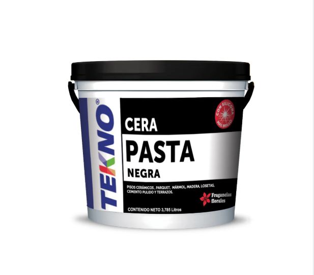 CERA TEKNO BALDE 4LT PASTA NEGRA