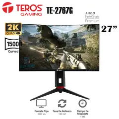 TEROS - MONITOR CURVO GAMING TE-2767G 27 QHD VA 180Hz 1ms HDMI