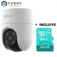 EZVIZ - Cámara H8C PTZ WiFi con Giro 360° + Micro Sd Hiksemi 64gb