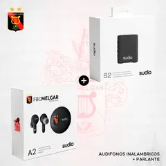 SUDIO - AUDIFONOS A2 MELGAR + PARLANTE S2 NEGRO