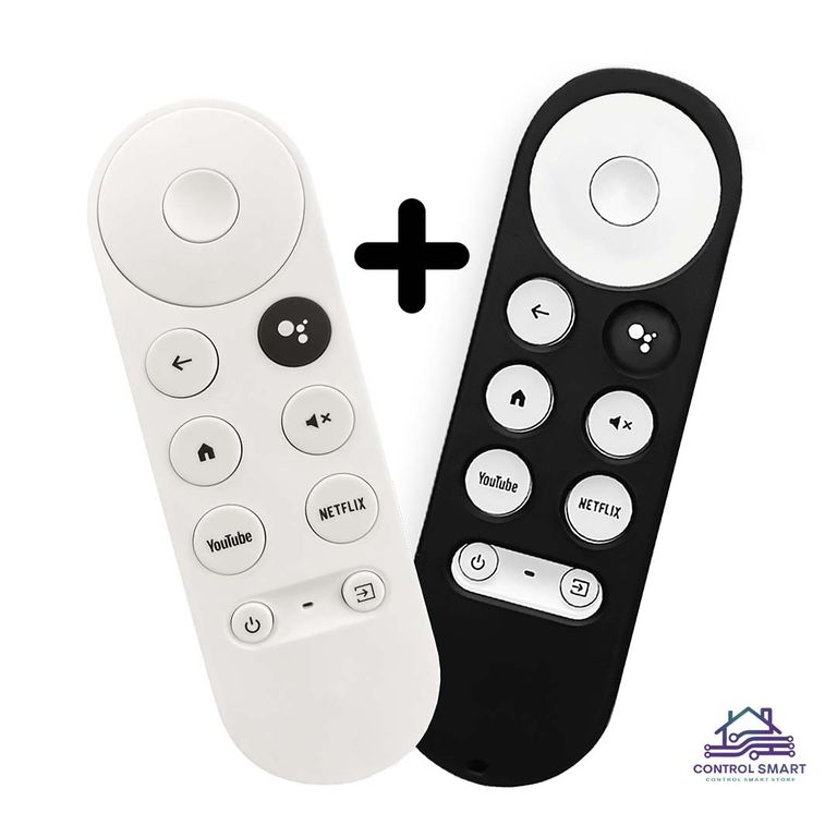 Control Remoto Para Chromecast Google TV 4K HD + Funda Color Negro