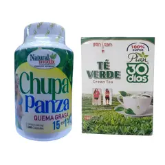 GENERICO - CHUPA PANZA 100 CAPS + TE VERDE 30 DIAS
