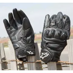 ALPINESTARS - GUANTES MOTO CUERO CELER V1 NEGRO