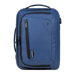 OCEANO - Mochila Maletin Nox Azul PortaLaptop - Compartimentos USB