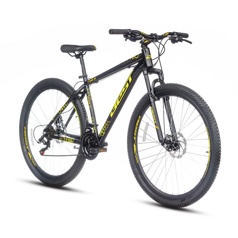 Bicicleta Stork Aro 29 Aluminio 21V negro amarillo