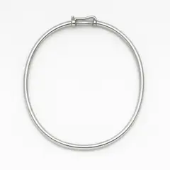 GENERICO - Pulsera puñera bangle en plata 950 para mujer