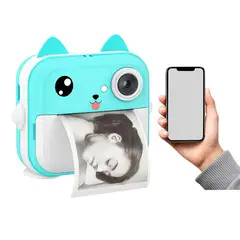 GENERICO - Cámara Digital instantánea infantil Full HD compatible con móviles Verde