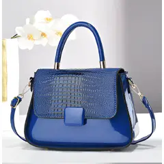 GENERICO - Cartera Croc Azul Elegance