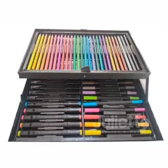 GENERICO - KIT DE DIBUJO 132PCS EN MALETA DE TRALALERO TRALALA - DISEÑO ALEATORIO