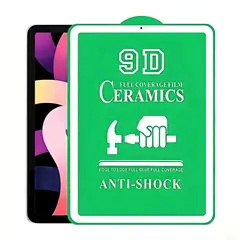 SHIELD - Mica Protector de Pantalla de Cerámica Clear para iPad 6 - Borde Blanco