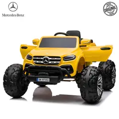MERCEDES BENZ - Carro a Batería 24V MERCEDES -TRUCK X CLASS- Amarillo