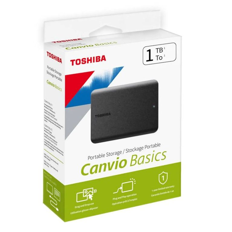 Disco externo Canvio Basics1TB, Portátil USB 3.0