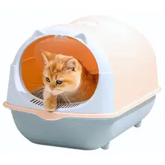 GENERICO - ARENERO 2 en 1 Con Diseño de Gato Melon y Azul GRATIS Pala