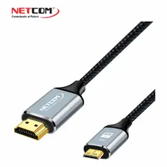 GENERICO - CABLE MINI HDMI A HDMI DE 5 MTS UHD 4K@60Hz V2.0 - NETCOM